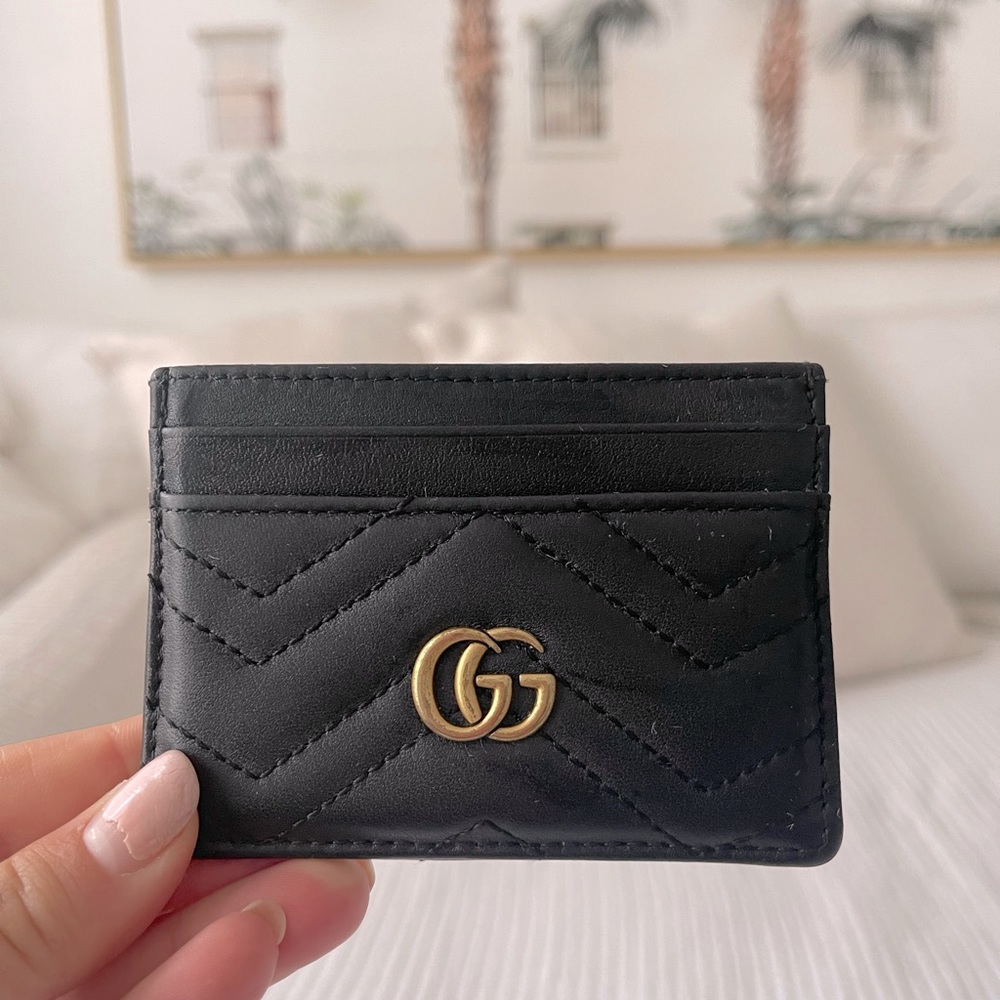 Black Leather Gucci Wallet